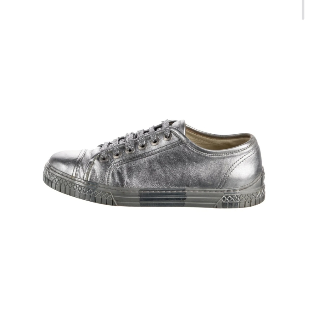 Chanel Authentic Interlocking Cc Logo Sneakers Wo… - image 1